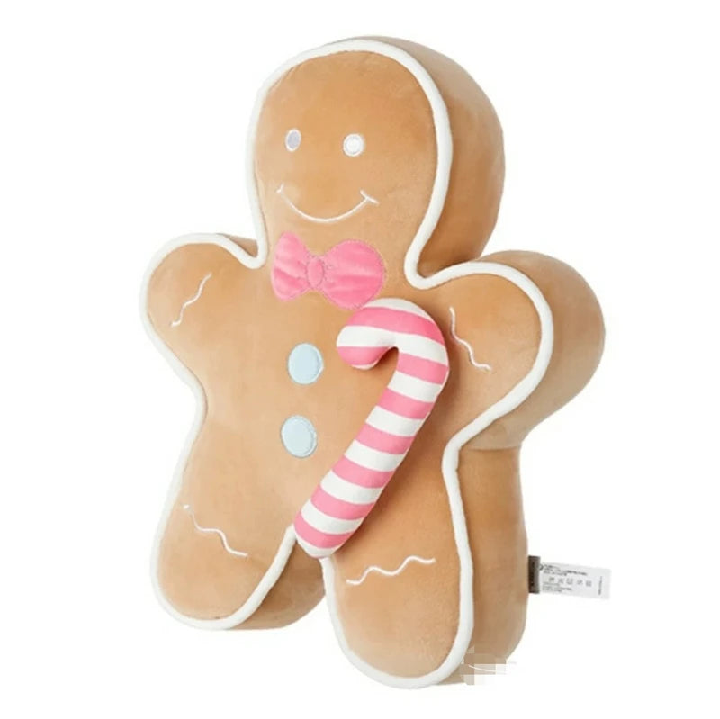 Kawaii Soft Gingerbread Man Stuffed Toy Cute Star Plush Ginger Man Pillow Movie Anime Figure Doll Toys For Girl Christmas Gift