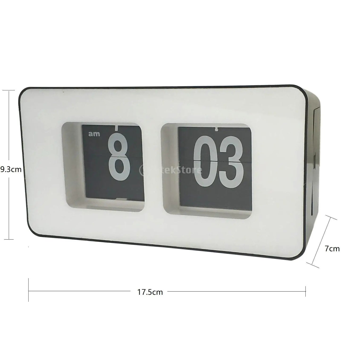 Retro Auto Flip Clock Digital Wall Cloks Digital Desk Clock Battery Operated Large Display for Home Bedroom Table Desk Decor