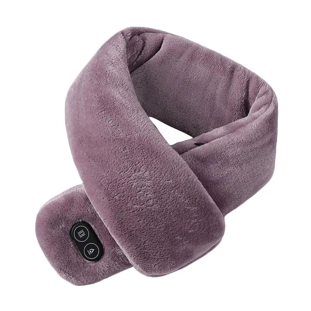 Winter Scarf Heated Scarf USB Women Heating Scarf Couple Scarf Neckerchief Plush Collar Scarves