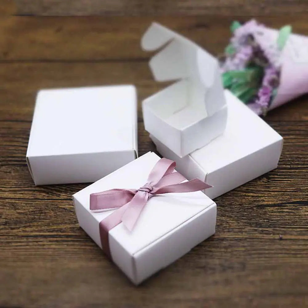 10pcs 9sizes Small Gift Craft Handmade Cardboard Package Candy Storage Wrapping Kraft Paper Box