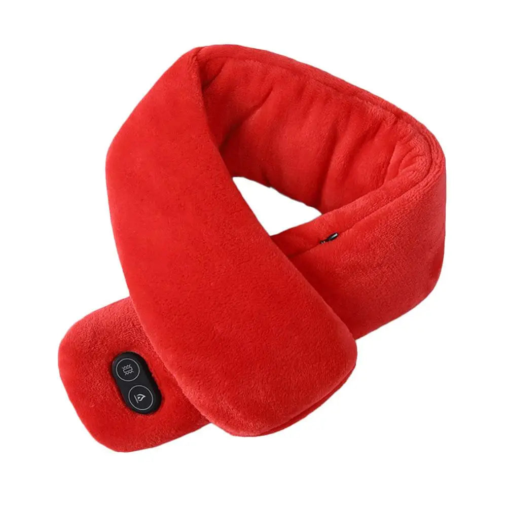 Winter Scarf Heated Scarf USB Women Heating Scarf Couple Scarf Neckerchief Plush Collar Scarves