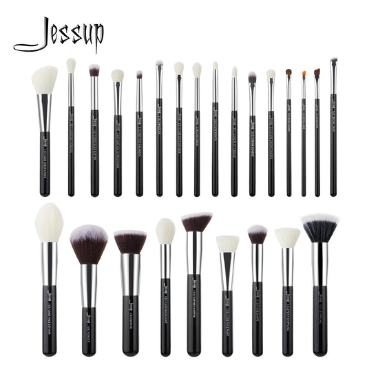 Jessup Make-up-Pinsel-Set, Kunsthaar, Foundation, Puder, Rouge, Lidschatten, Blender, Liner, Beauty-Kosmetik-Set, 6–25-teilig