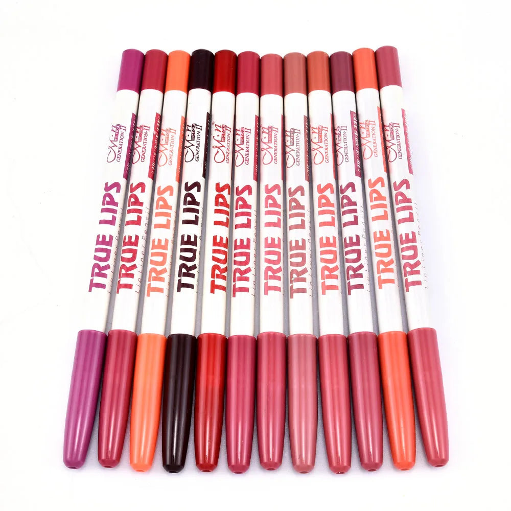 6 Teile/satz Lipliner Bleistift Matte Lippenstift Wasserdicht Langlebige Frauen Make-Up crayon a levre maquiagem profissional completa