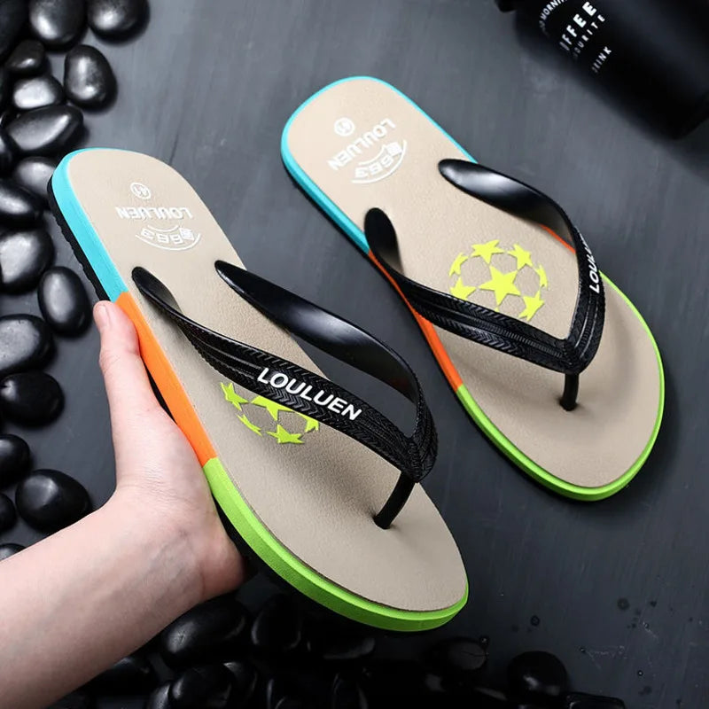 Slippers men's summer fashion wear antiskid flip flop 2021 new Korean fashion personality casual beach sandals