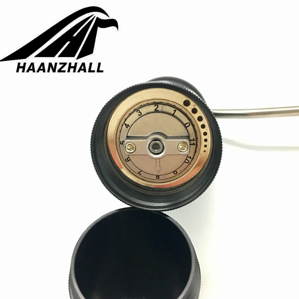 HAANZHALL 50MM  Manual Coffee grinder Stainless steel Burr grinder Conical Coffe bean miller Manual Coffee Milling machine