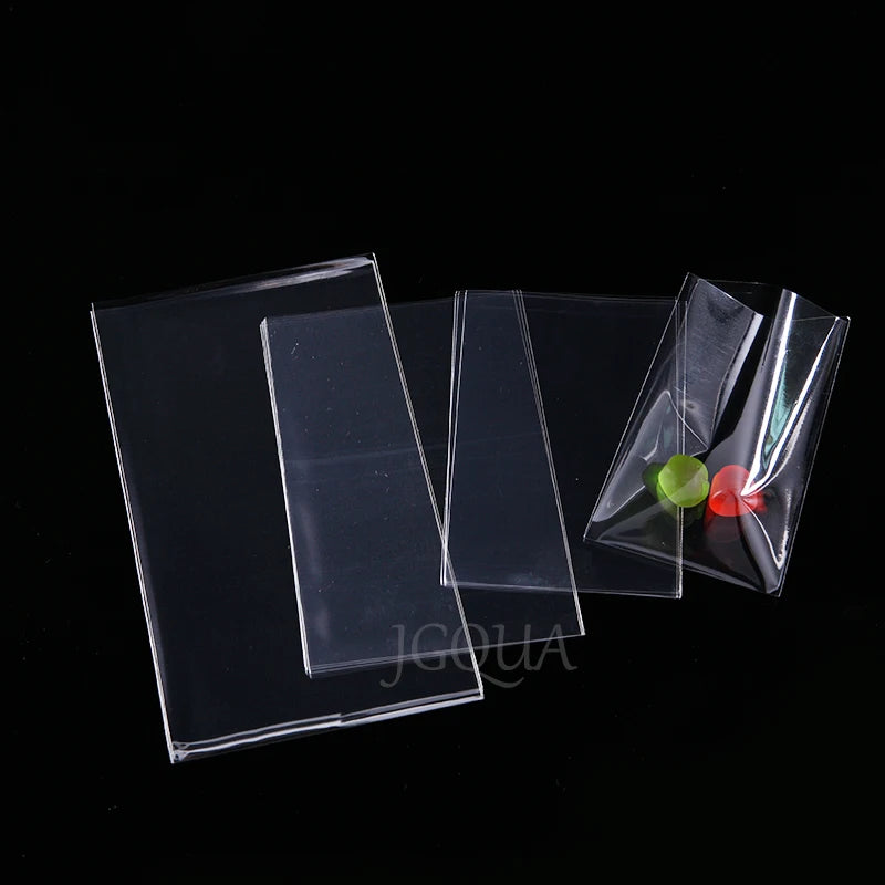 Clear OPP Poly Plastic Baggie Wedding Birthday Party Bag for Candy Lollipops Cookie Packaging Bags DIY Gift Pouch Cellophane Bag