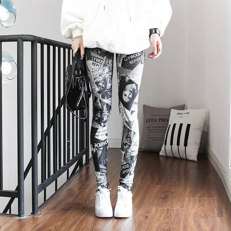 Fashion Leggings Sexy Casual Highly Elastic and Colorful Leg Warmer Fit Most Sizes Leggins Pants Trousers Woman's Leggings