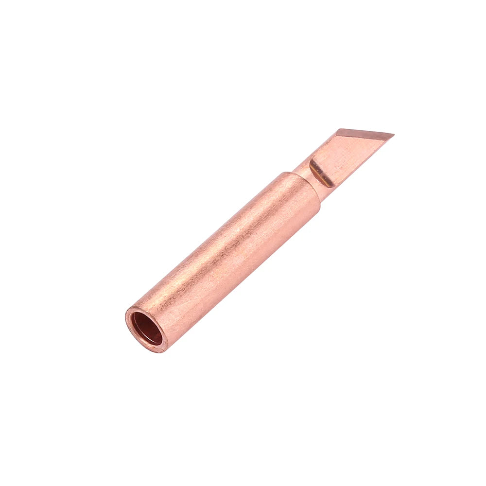 6pcs/lot 900M-T Copper Soldering Iron Tips Lead Free Solder Welding Sting For 936/937/938/969/8586/852D Soldering Station