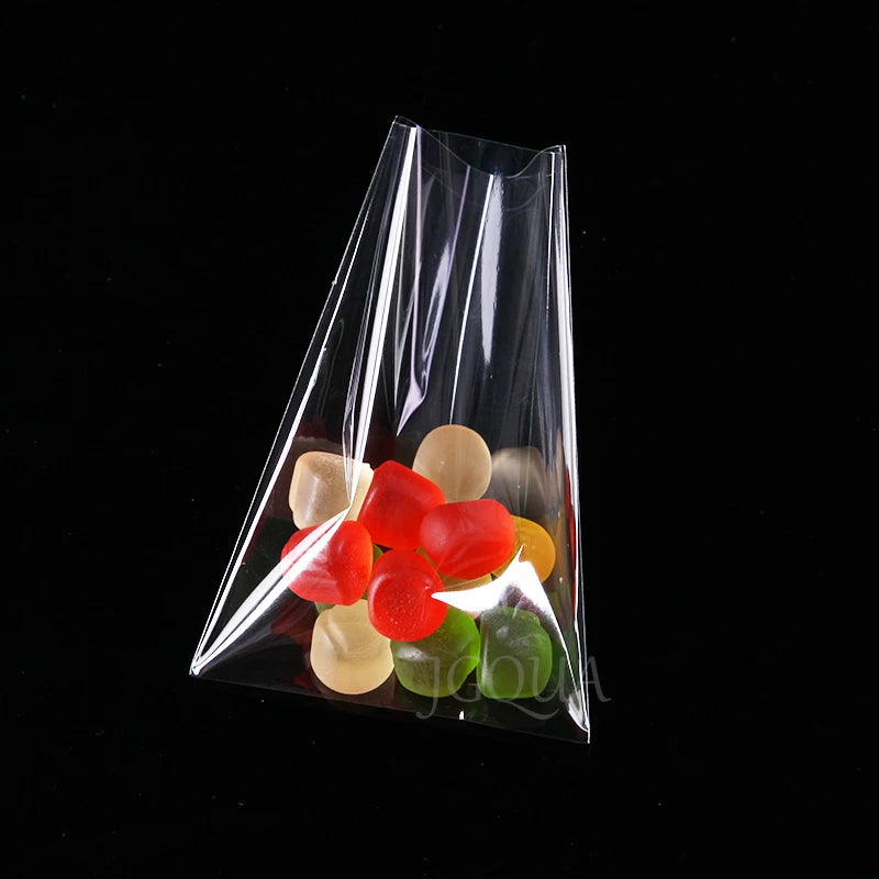 Clear OPP Poly Plastic Baggie Wedding Birthday Party Bag for Candy Lollipops Cookie Packaging Bags DIY Gift Pouch Cellophane Bag