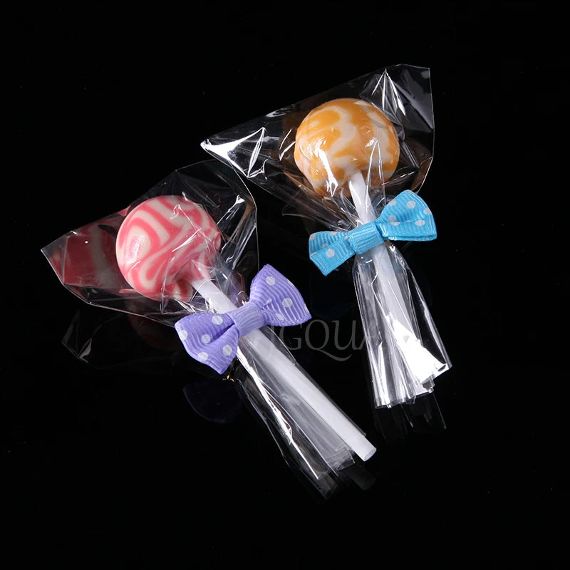 Clear OPP Poly Plastic Baggie Wedding Birthday Party Bag for Candy Lollipops Cookie Packaging Bags DIY Gift Pouch Cellophane Bag