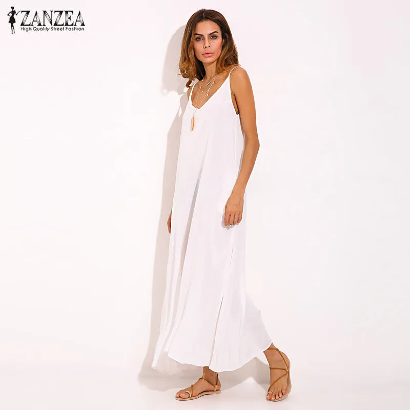 "Snowfall Elegance" Long White Dress.