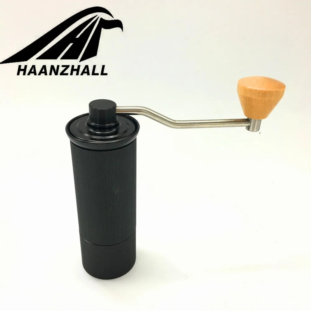 HAANZHALL 50MM  Manual Coffee grinder Stainless steel Burr grinder Conical Coffe bean miller Manual Coffee Milling machine