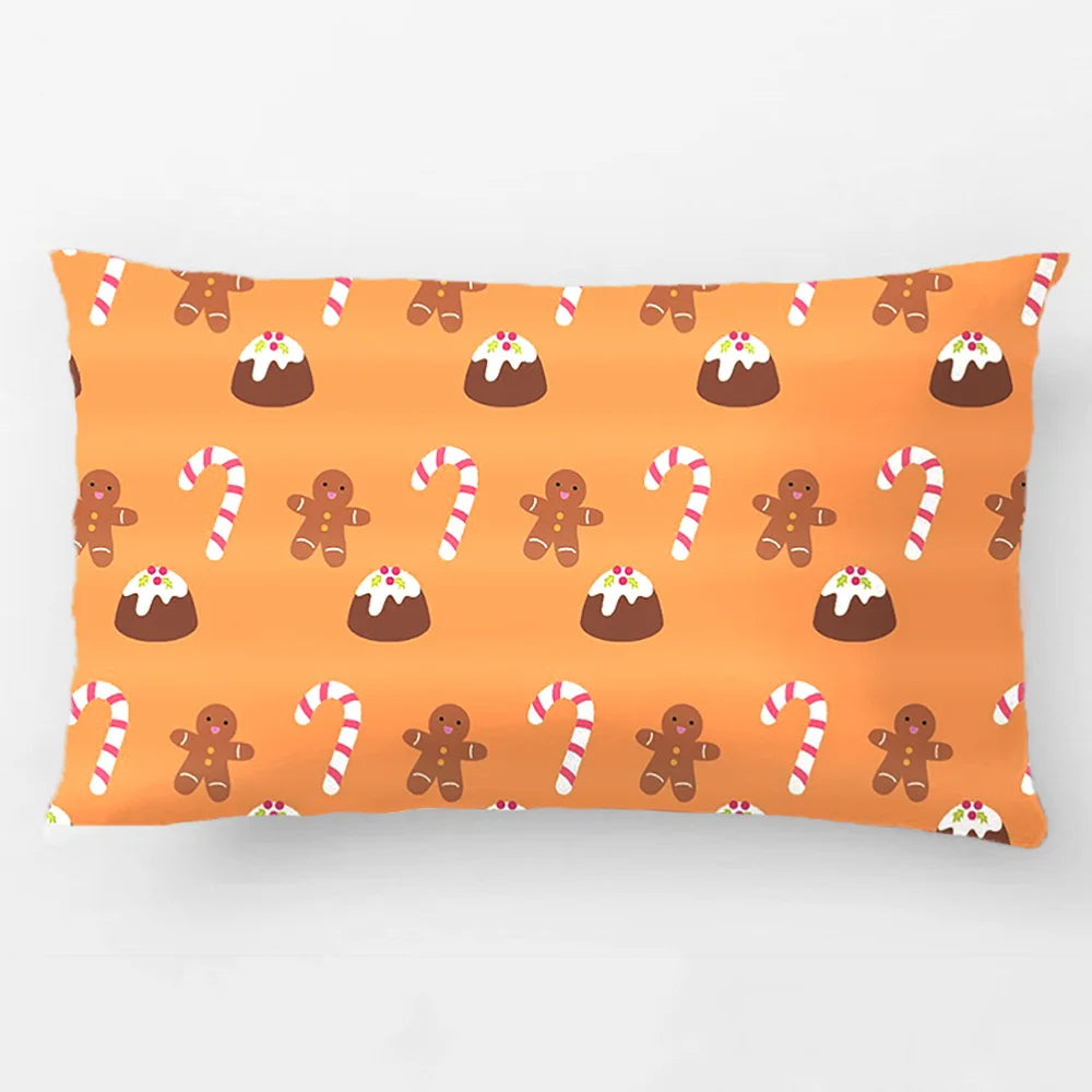 Christmas Gingerbread Man Candy Pudding Throw Pillow Case Decorative Cushion Cover Pillowcase Customize Gift By Lvsure For Car