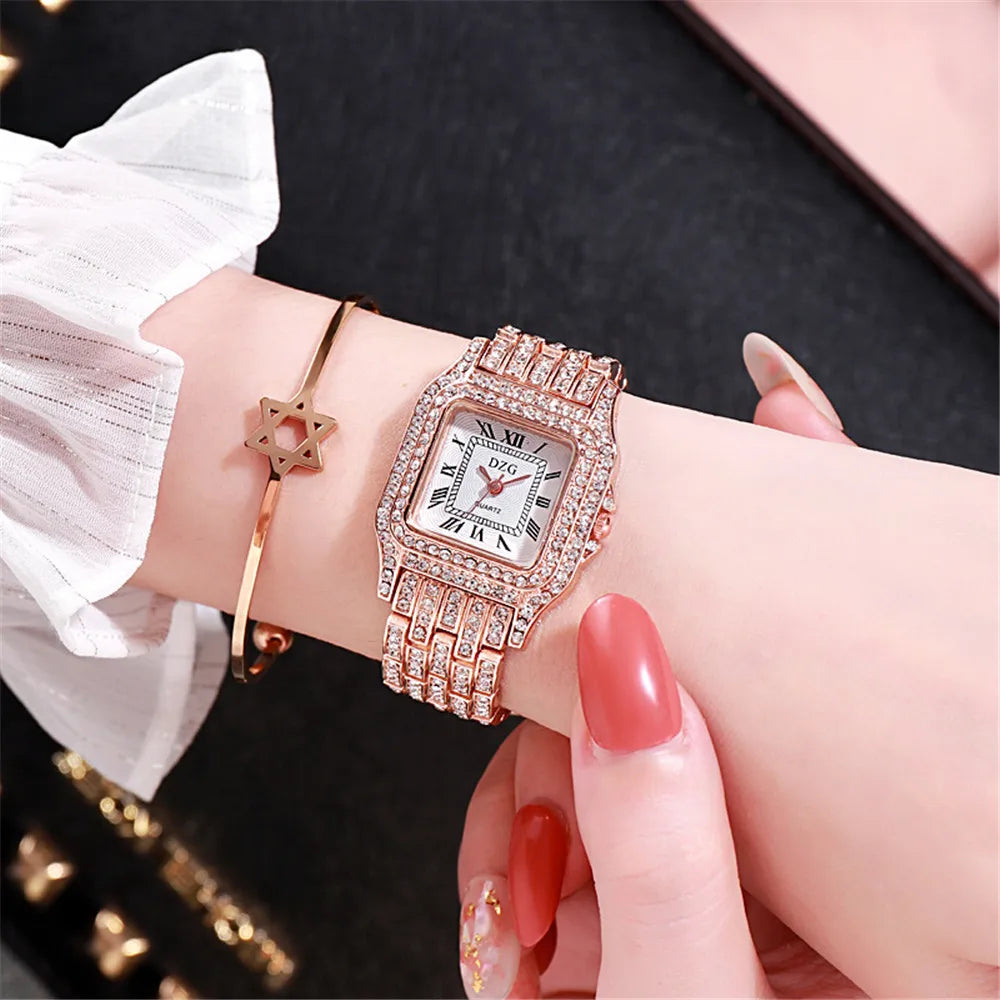 2021 New Fashion Women Quartz Watch Luxury Golden Rose Gold Dress Watches For Women Ladies Relogio Feminino Montre Homme