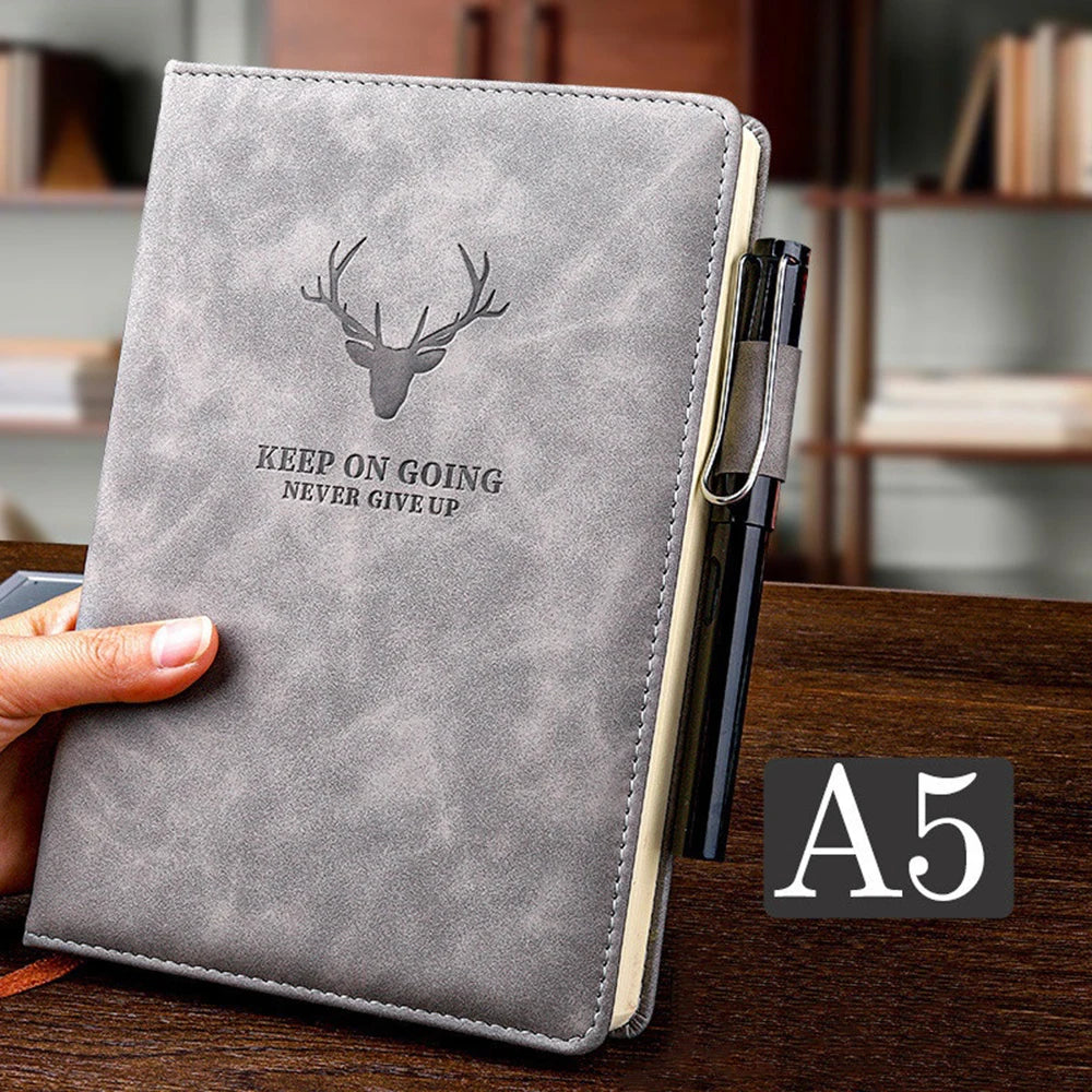 360 Pages Super Thick Leather A5 Notebook Daily Business Office Work Notebooks Notepad Diary School Supplies