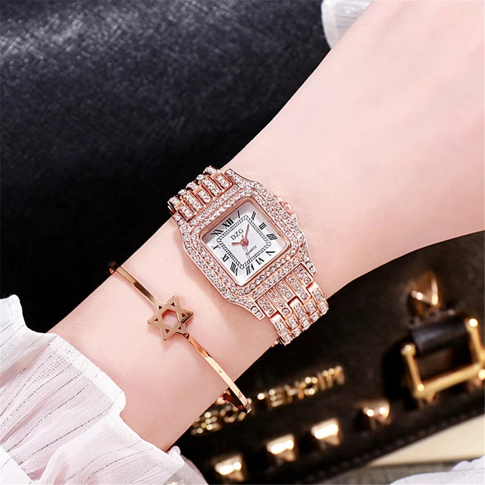 2021 New Fashion Women Quartz Watch Luxury Golden Rose Gold Dress Watches For Women Ladies Relogio Feminino Montre Homme