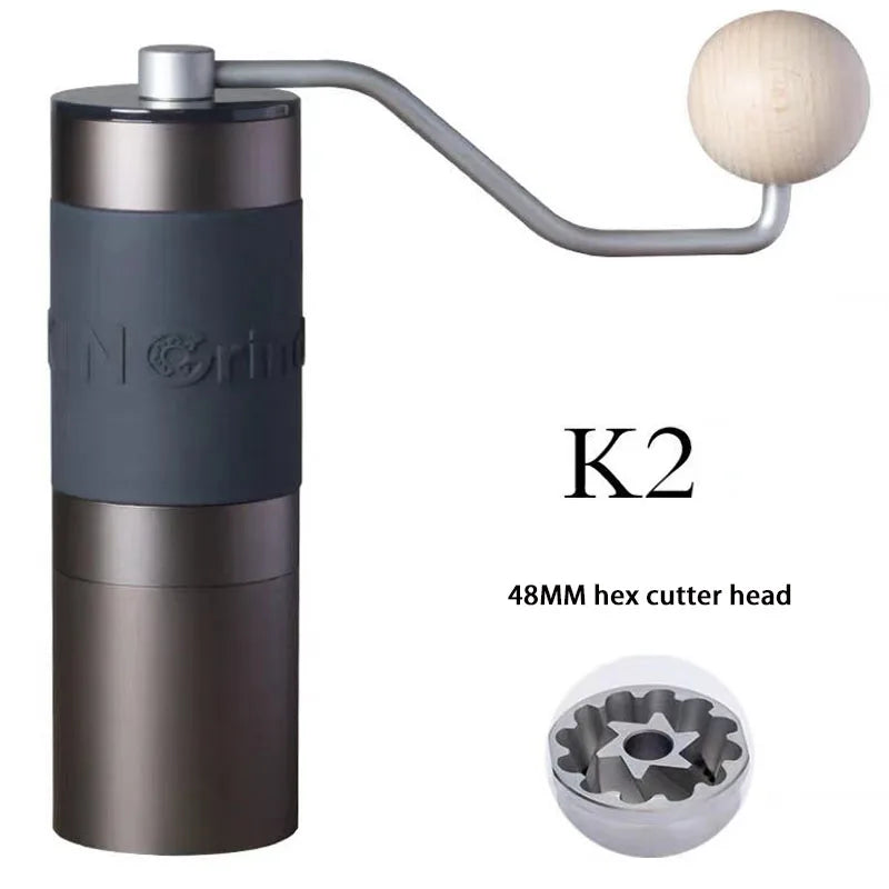 Kingrinder Manual Coffees Grinder High Quality Aluminum Portable Coffee Grinder Burr Coffee Grinders Steel Titanium GrindingCore