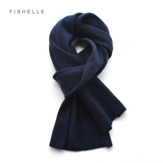 navy blue wool scarf scarves men and women winter knitted scarf adults warm short wool man scarves solid color