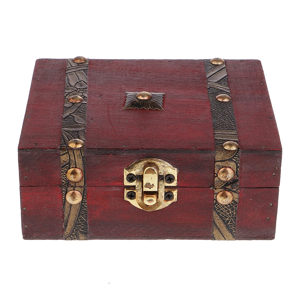 Chinese Retro Vintage Style Wooden Jewelry Box Necklace Storage Box Case