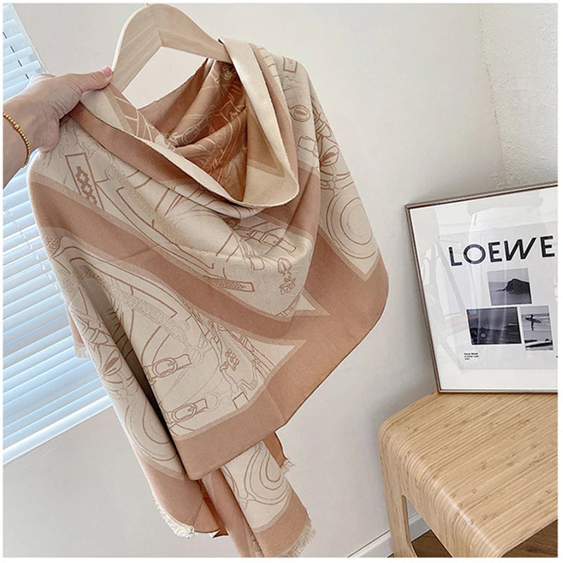 Fashion Scarf Bandana Women Winter Wild Long Imitation Cashmere Female Scarf Hijab Stoles Pashmina Scarves Shawls Foulard Ladies