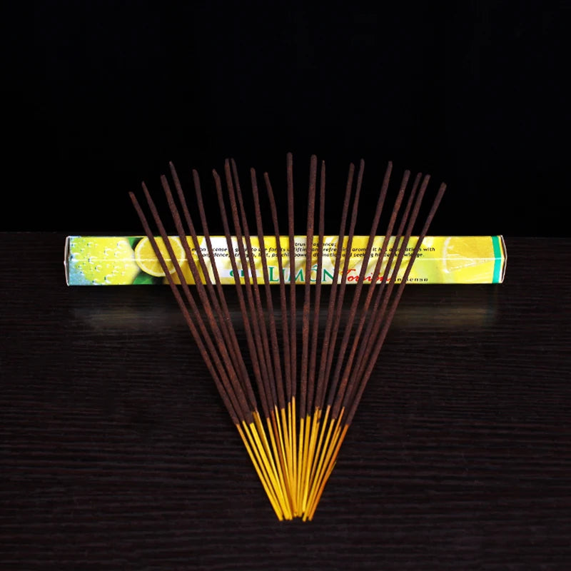 Natural Lemon Fragrance India Incense Aroma Stick Incense Big Box Incense Sticks Household Indoor Clean Air Smell Supply