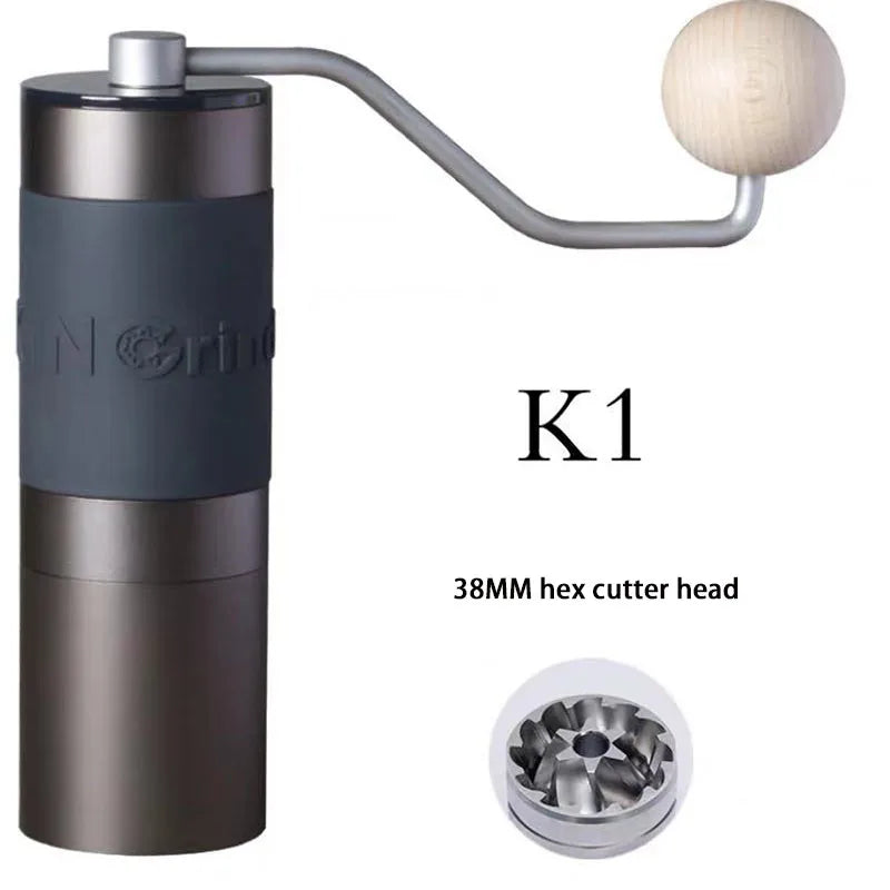 Kingrinder Manual Coffees Grinder High Quality Aluminum Portable Coffee Grinder Burr Coffee Grinders Steel Titanium GrindingCore