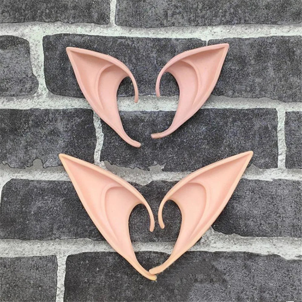 Christmas Party Angel Elven Elf Ears Mysterious Pointed Anime Fairy Cosplay Costumes Vampire Soft Halloween Party Decoration