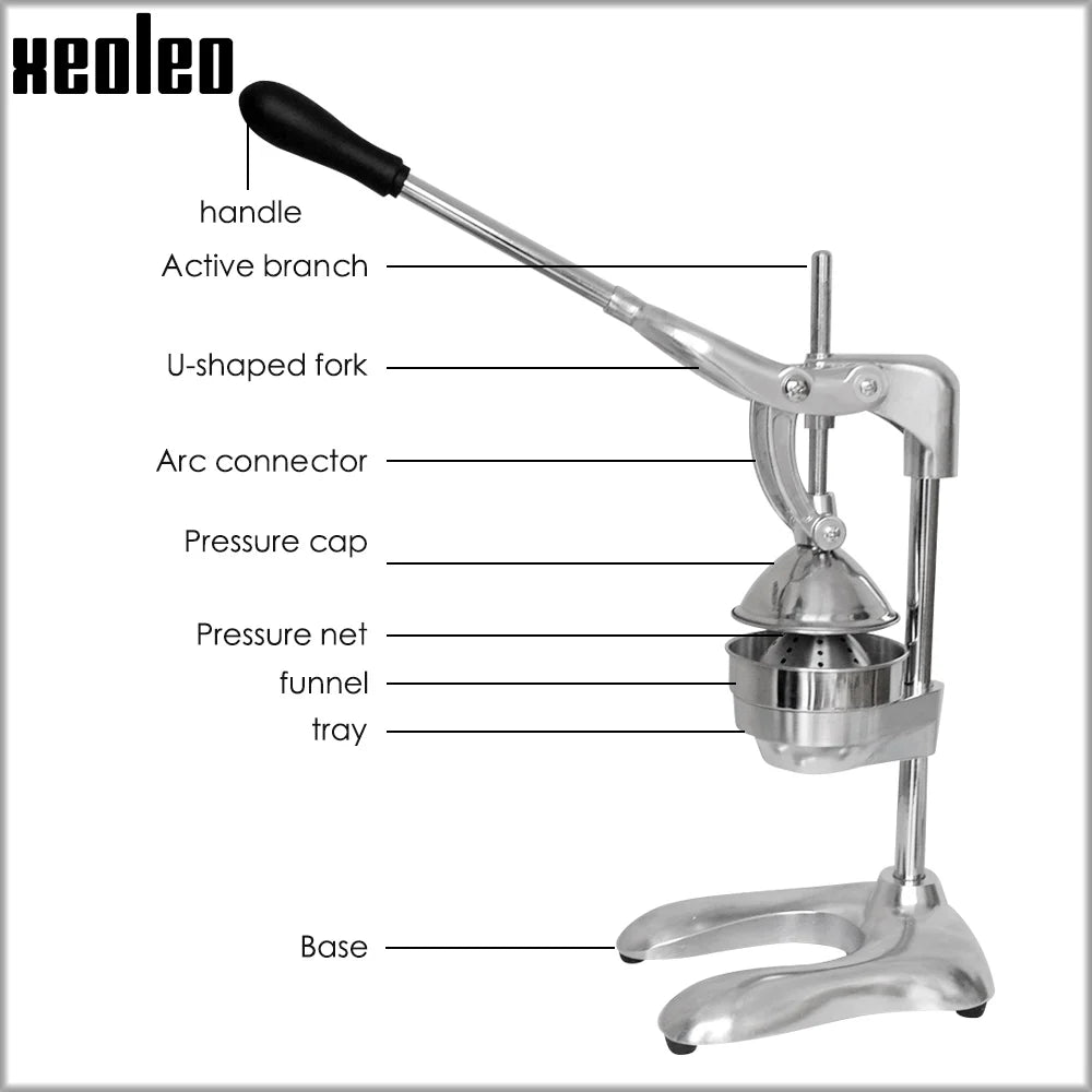 Xeoleo Commercial Manual Lemon Squeezer Hand Pressed Orange Juicer Extractor Machine Hand Citrus Press Tools Pressing Machine