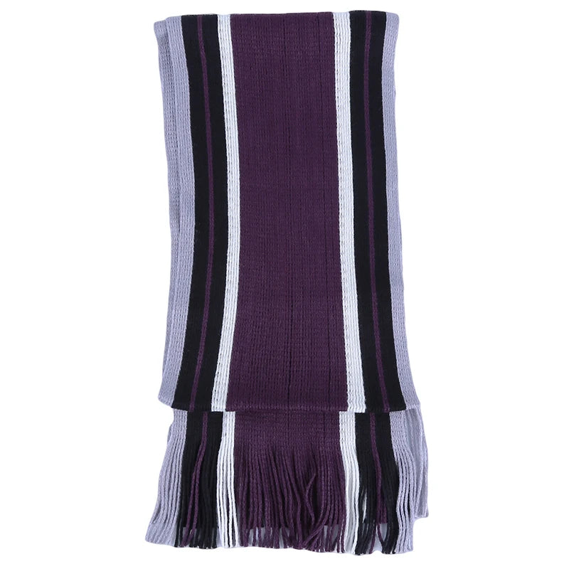 Men Youth Fashion Striped Scarf Autumn Winter Warm Cashmere Knit Scarf Wool Scarf Wool Soft Wrap Shawl