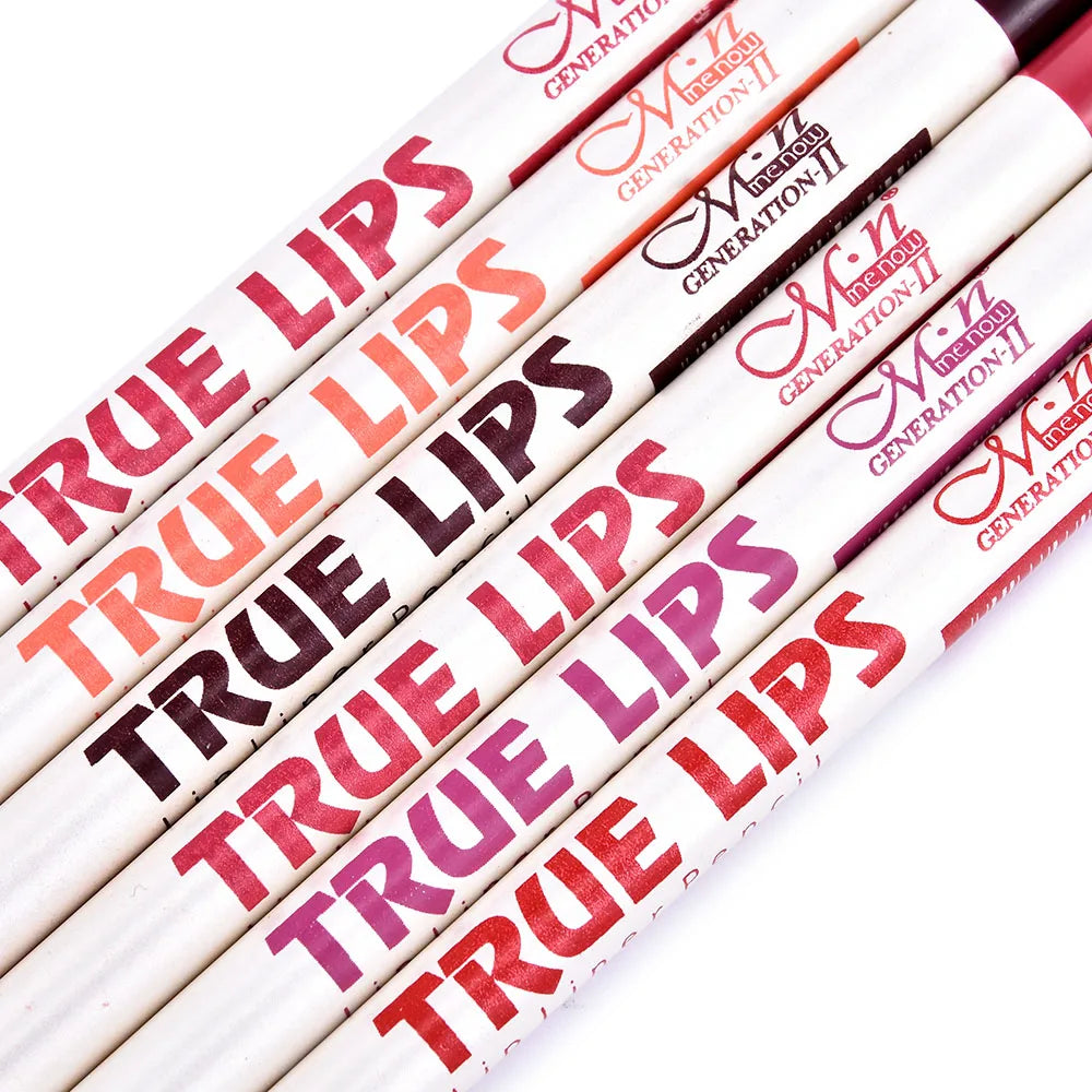 6 Teile/satz Lipliner Bleistift Matte Lippenstift Wasserdicht Langlebige Frauen Make-Up crayon a levre maquiagem profissional completa