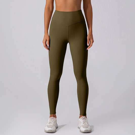 High-Waist Fitness Pants: Outerwear for Running and Exercise, Designed to Contract Belly and Raise Hips for Women