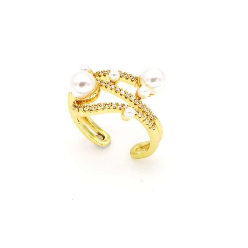 European And American Retro Ins Trendy Cold Open Ring