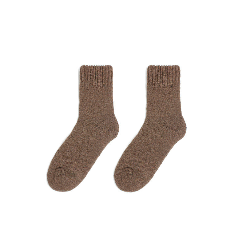 Indulge in the soft embrace of our budget-friendly Autumn/Winter Thick Wool Socks for women. Experience gentle warmth and comfort with every step. Shop now for cozy elegance.