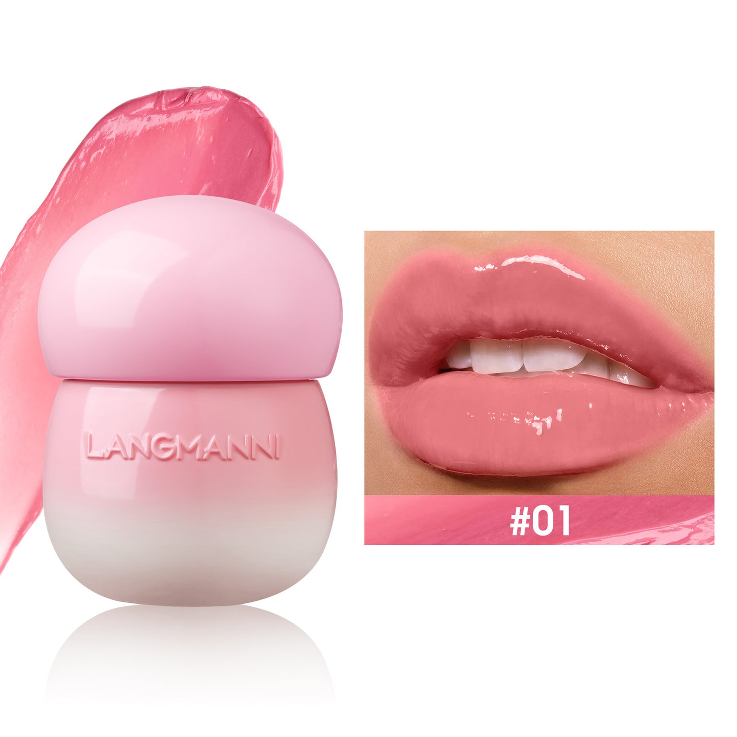 Mushroom Lip Lacquer Feuchtigkeitsspendender Lipgloss, nicht ölig