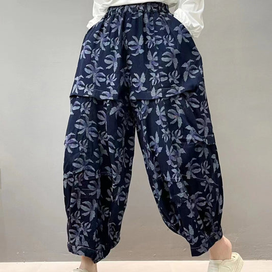 Women's Harem Pants Japanese Style Printing