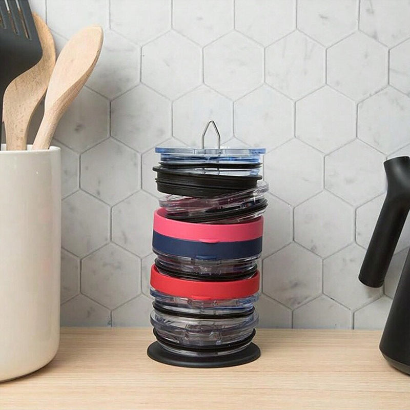 Punch-free Vertical Storage Rack Cup Lid Storage Rack