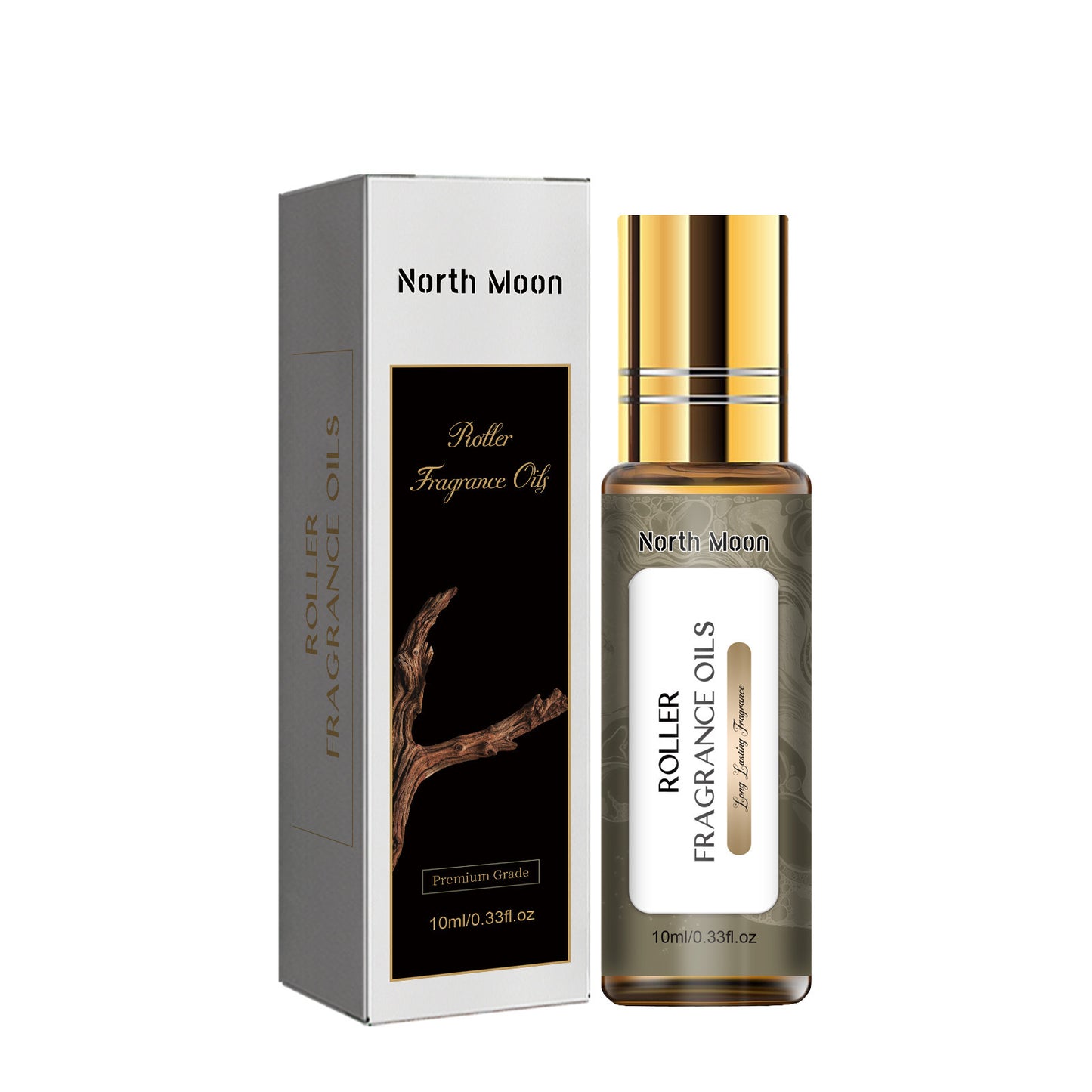 Essence Elysium: North Moon Ball Balm Oil, Long-lasting Light Perfume.