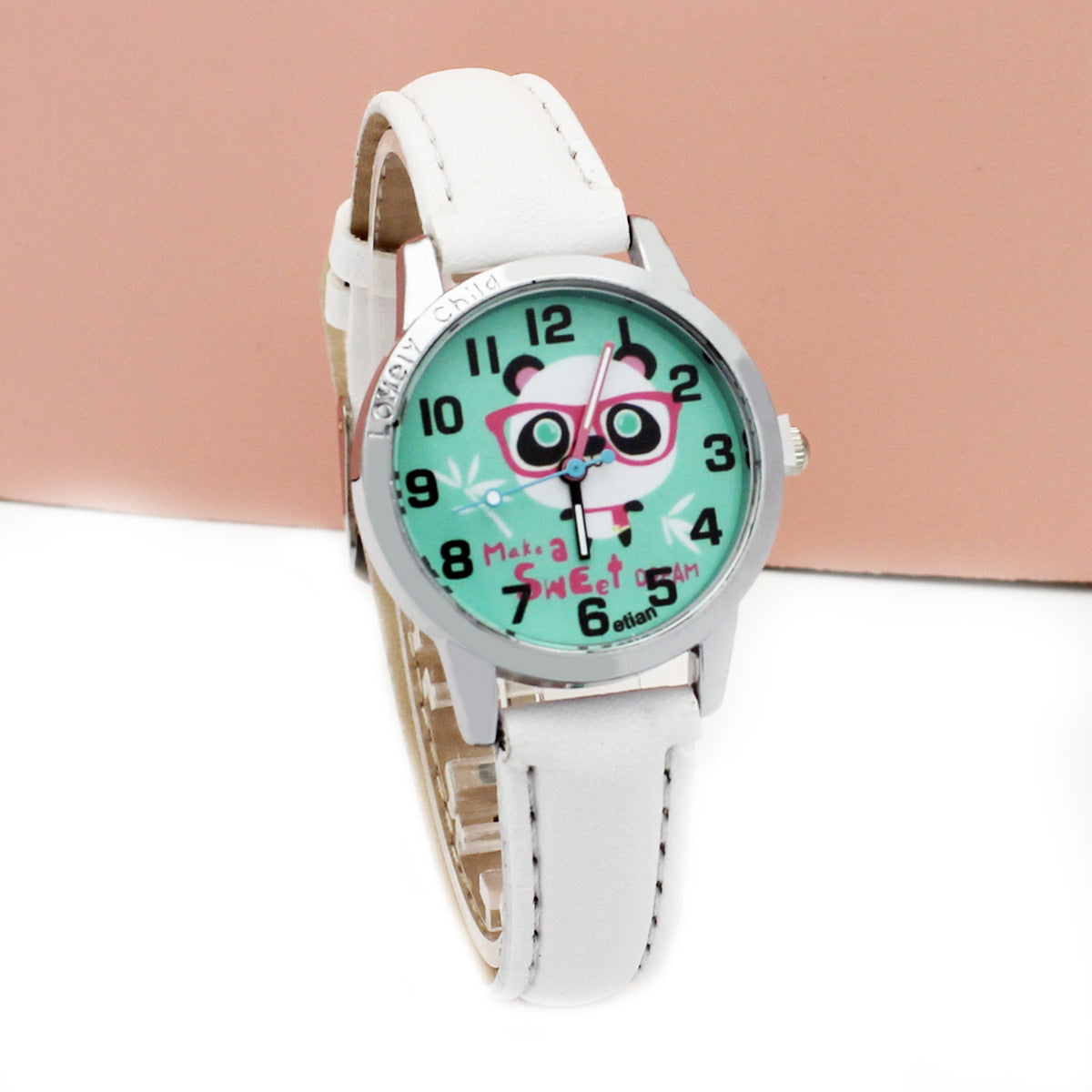 Student Watch Kleine Gürtel Cartoon Kinder Quarz Armbanduhr