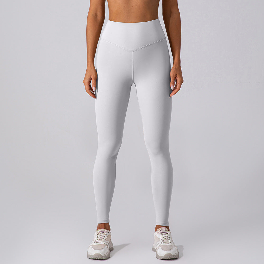 High-Waist Fitness Pants: Outerwear for Running and Exercise, Designed to Contract Belly and Raise Hips for Women