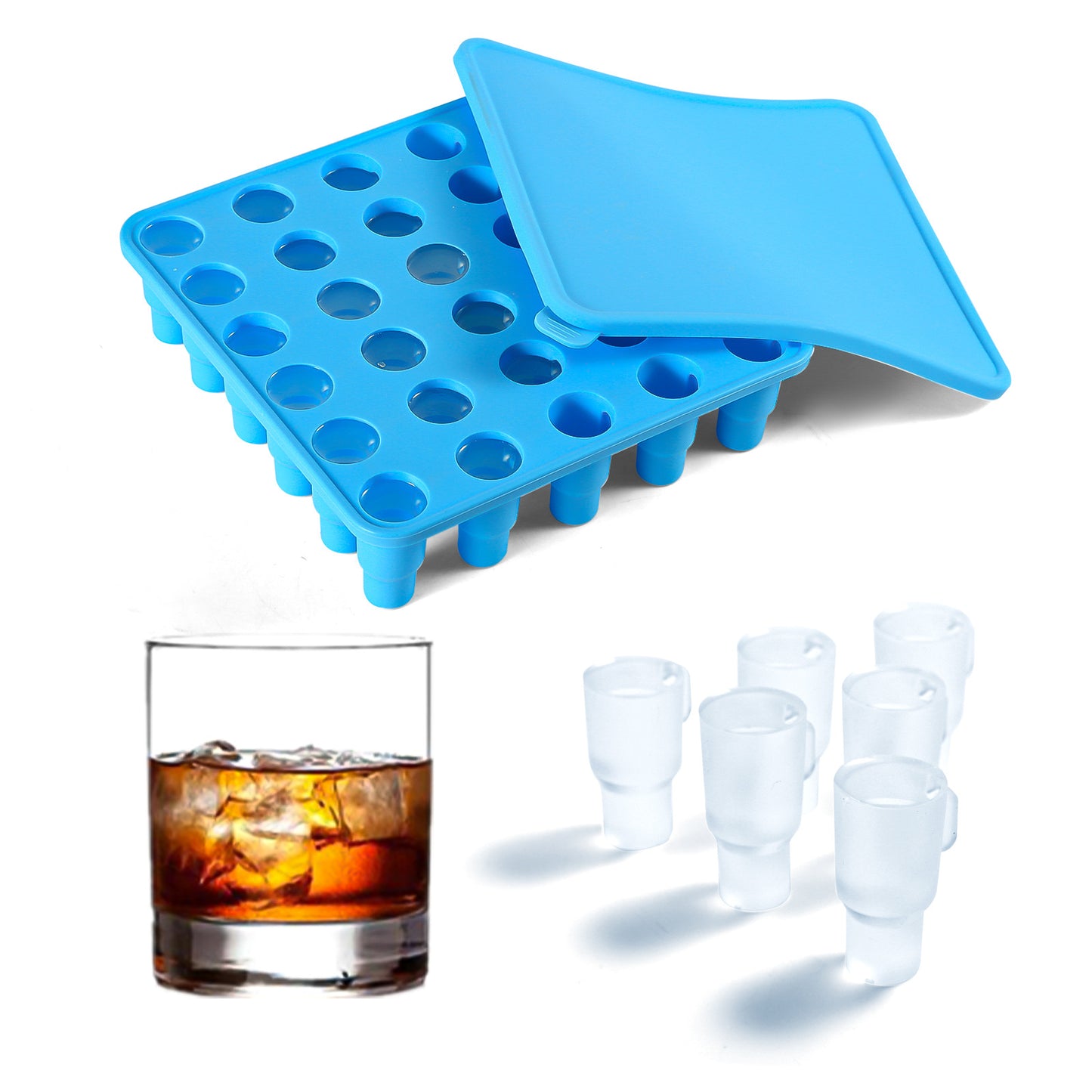 Easily Removable Mold Creative Modeling Ice Tray With Cover