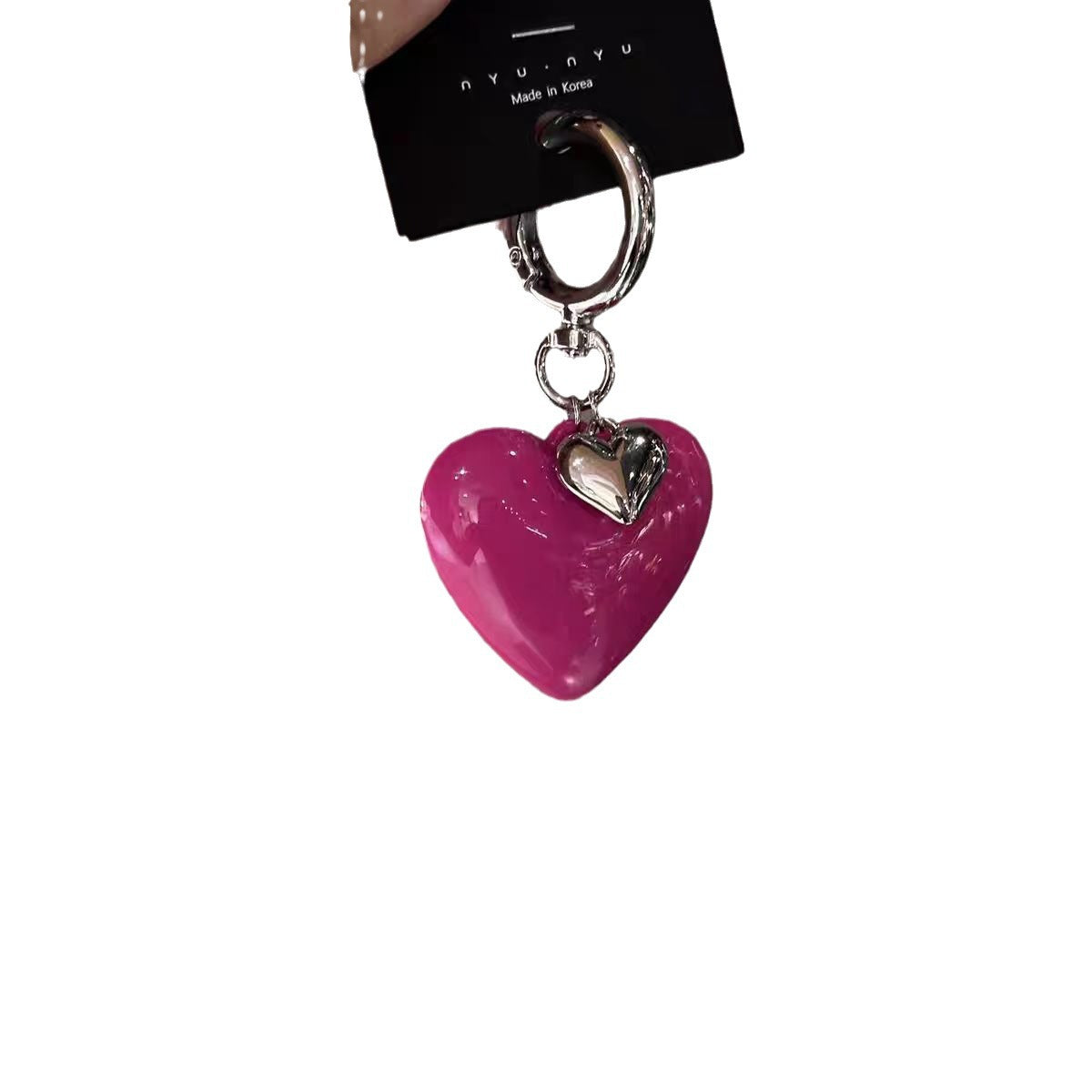 Large Particle Heart Keychain Pendant Package Pendant