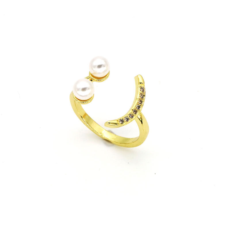 European And American Retro Ins Trendy Cold Open Ring