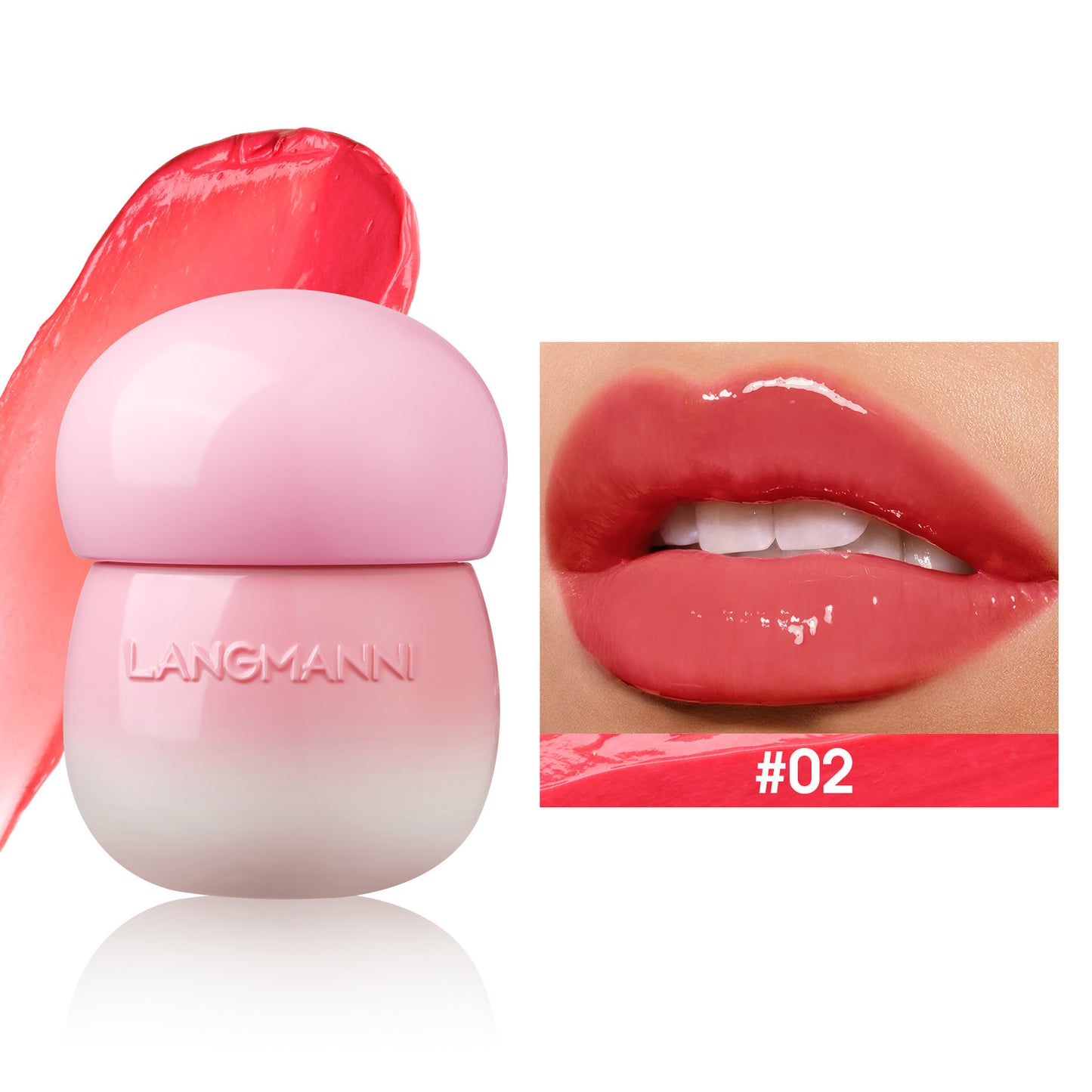 Mushroom Lip Lacquer Feuchtigkeitsspendender Lipgloss, nicht ölig