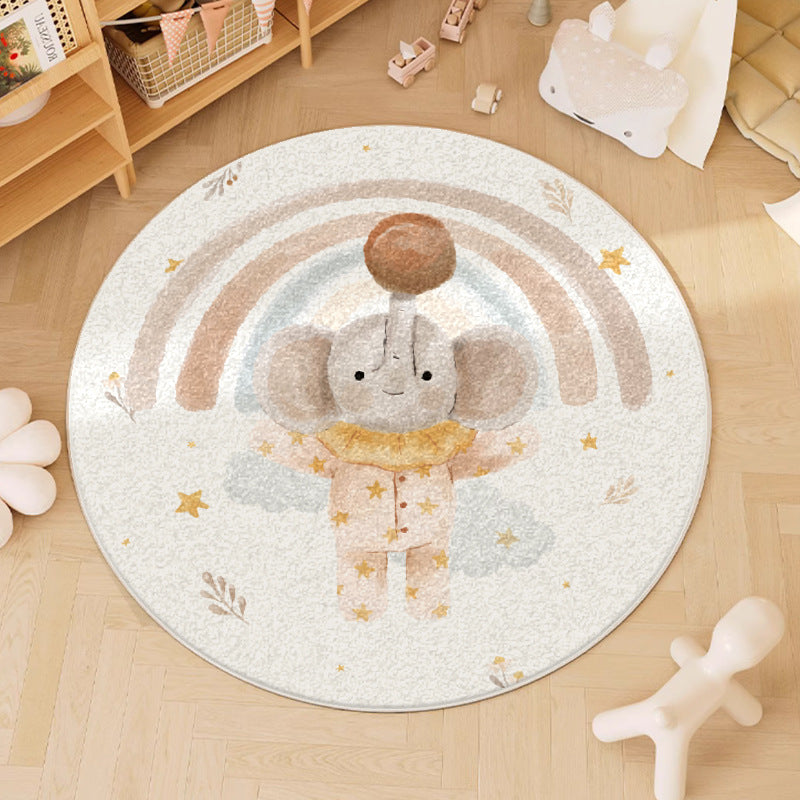 Cartoon Series Living Room Circular Carpet