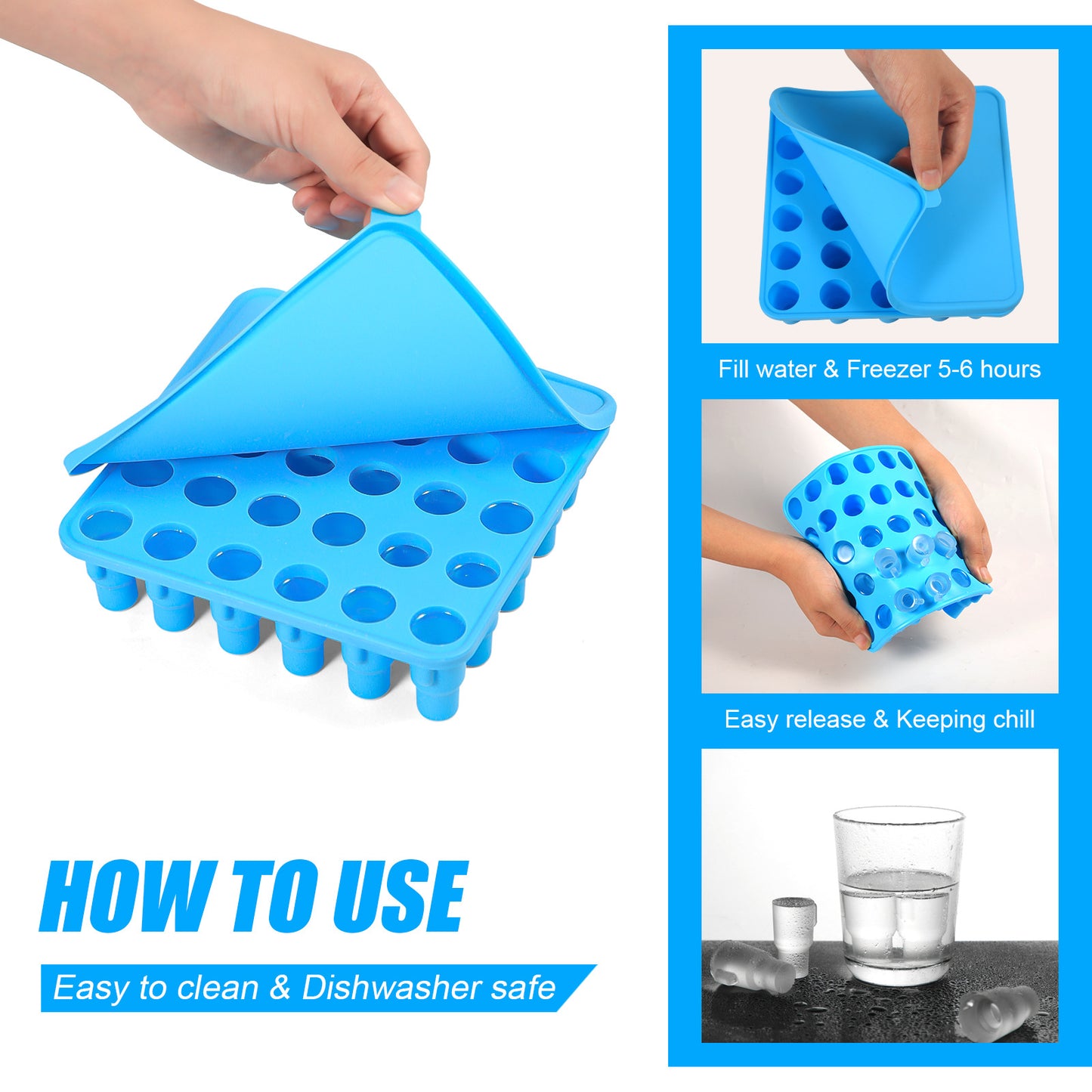 Easily Removable Mold Creative Modeling Ice Tray With Cover