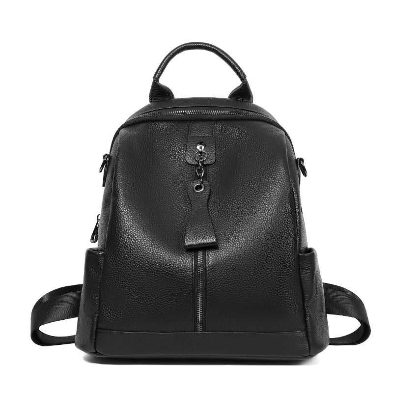 Leather Backpack Women's Backpack First Layer Cowhide