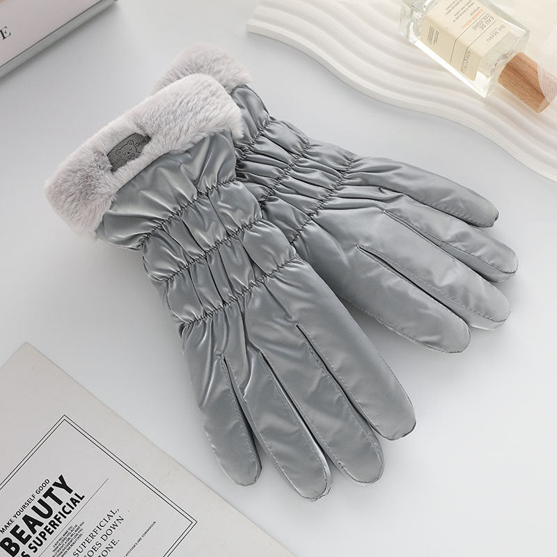 Winter Fleece-lined Thickened Touch Screen Gloves