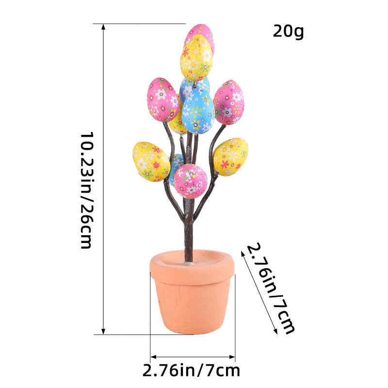 Cartoon Printed Egg Table Decorative Ornaments