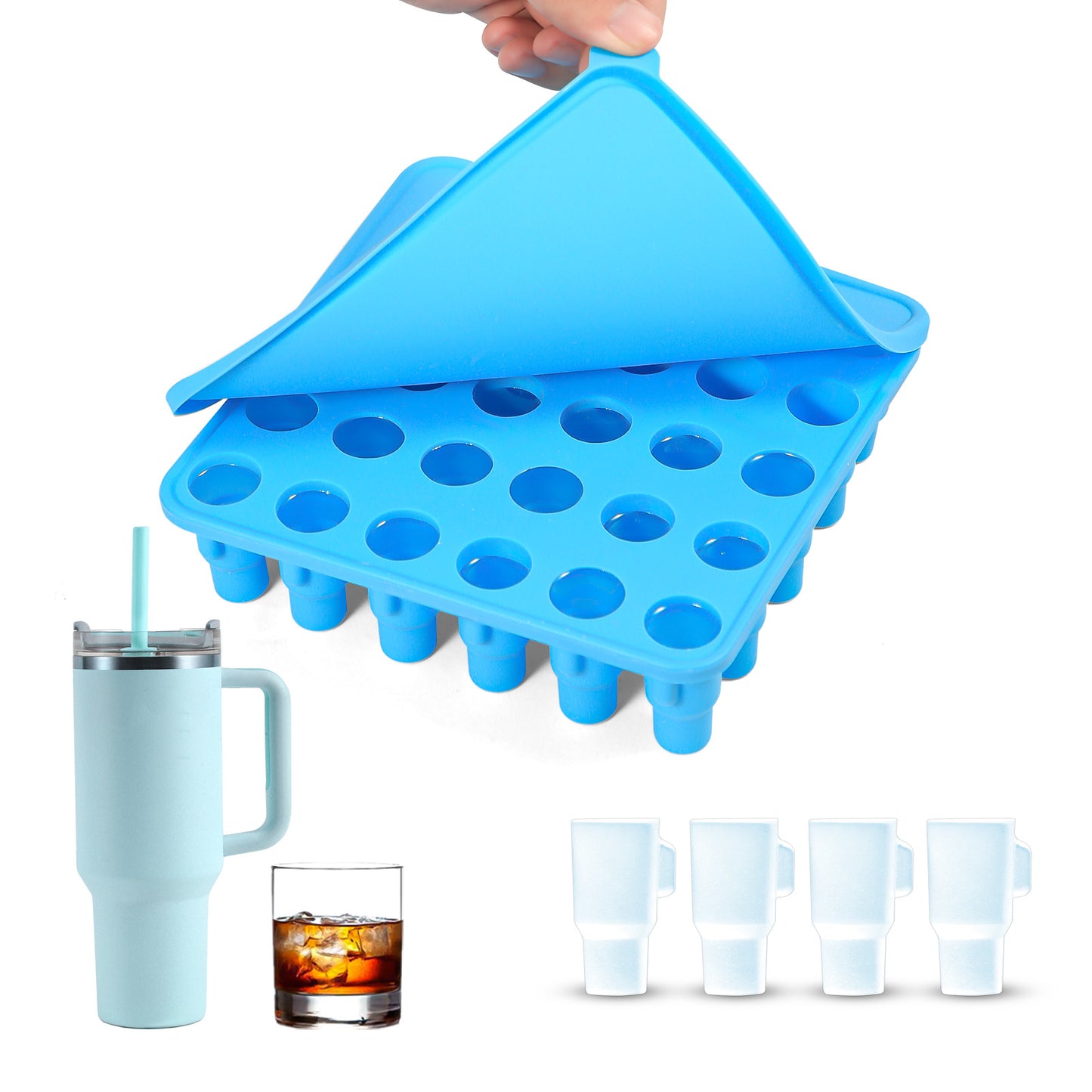 Easily Removable Mold Creative Modeling Ice Tray With Cover