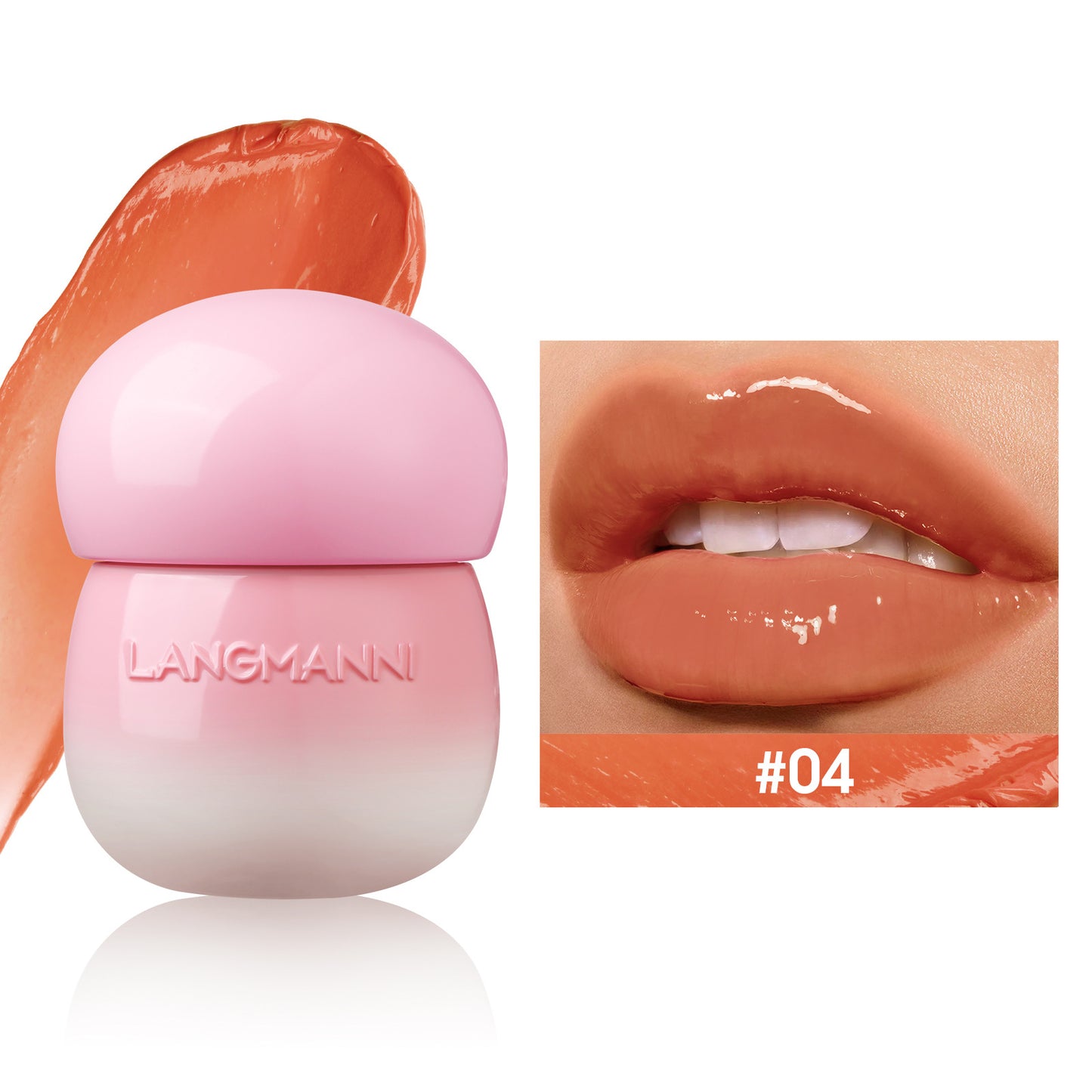 Mushroom Lip Lacquer Feuchtigkeitsspendender Lipgloss, nicht ölig